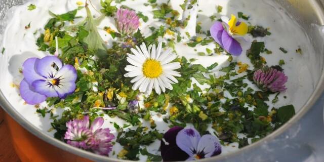 Frische Kräuter und Blüten schmecken nicht nur, sie sehen auch schön aus. Foto: Lena Behrendes